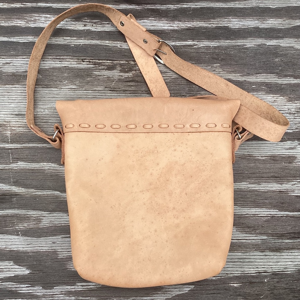 NEW Anthropologie RETRO crossbody bag LEATHER - Picture 2 of 4